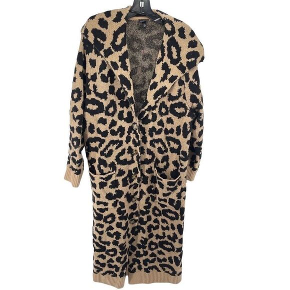 Torrid Womens Cardigan Sweater Longline Acrylic Stretch Sweater Brown Black 2 2X - Picture 12 of 13